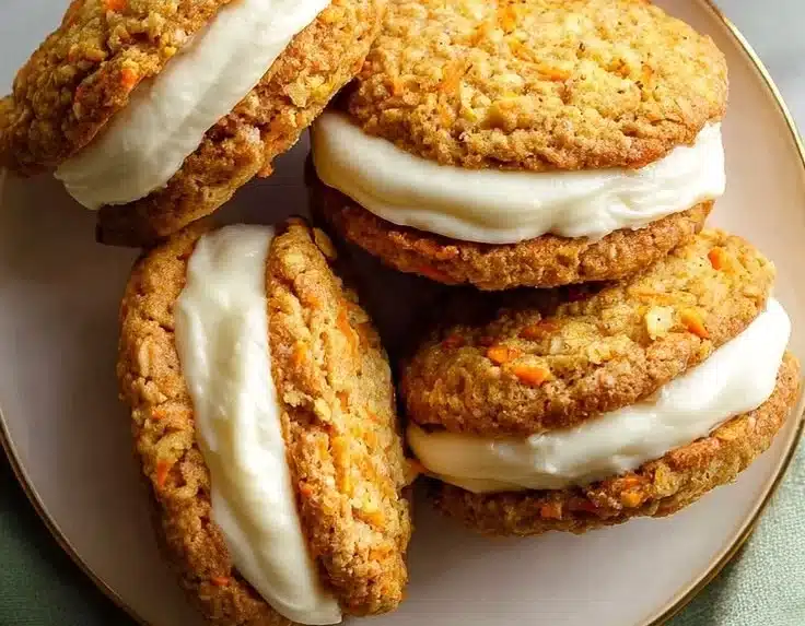 Sweet Carrot Cake Sandwich Cookies