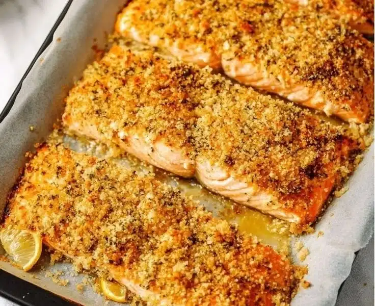 Baked Parmesan Crusted Salmon