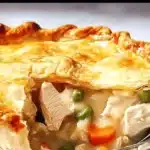 Delicious classic chicken pot pie fresh from the oven, perfect for family dinners