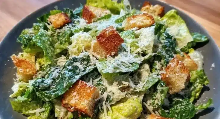 Easy Caesar Salad with Sourdough Croutons – Crunchy Lunch, 30 Minutes