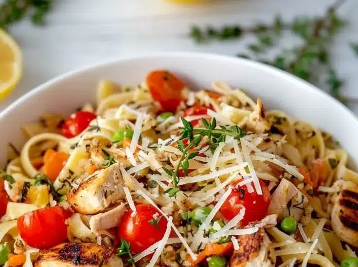 Fresh Chicken Pasta Primavera
