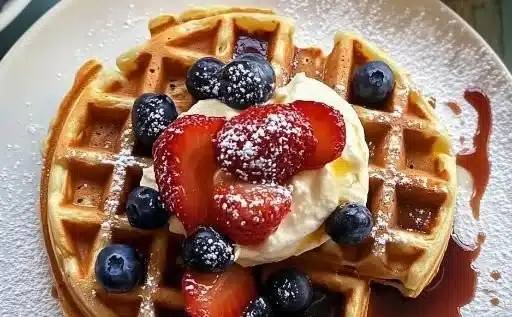 Golden Buttermilk Waffles