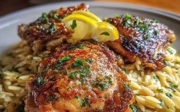 Greek Lemon Chicken and Orzo