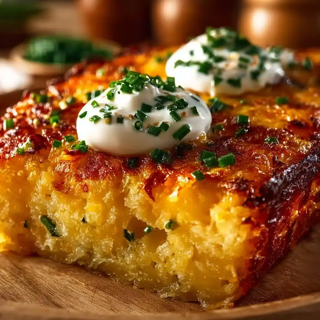 Delicious Hashbrown Breakfast Casserole with eggs and cheese