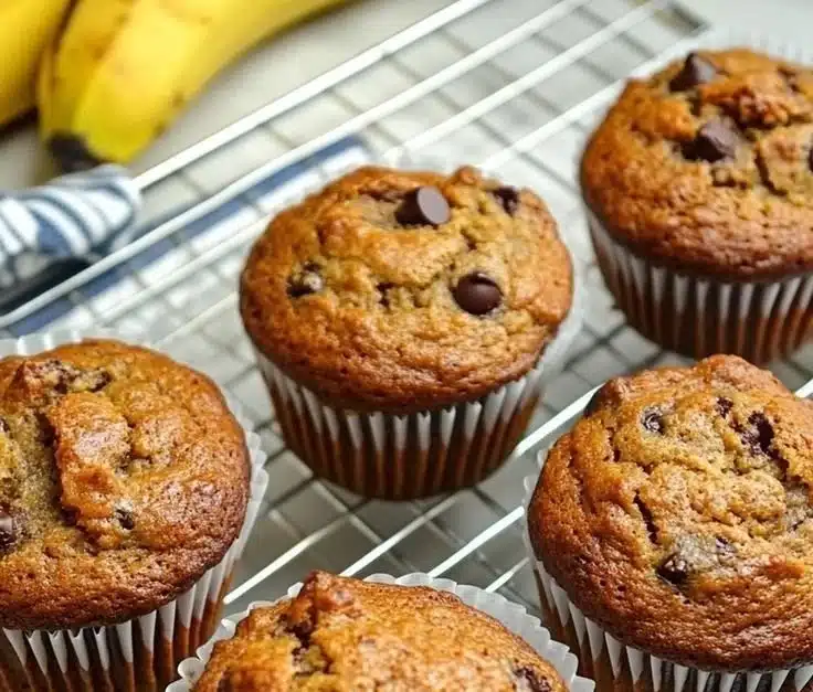 Moist Banana Bread Muffins