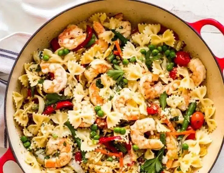Pasta Primavera with Shrimp