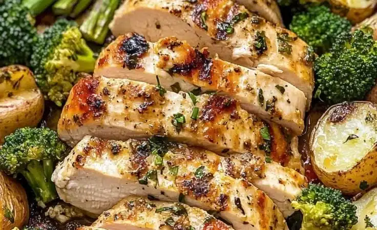 Sheet Pan Garlic Butter Chicken and Veggies