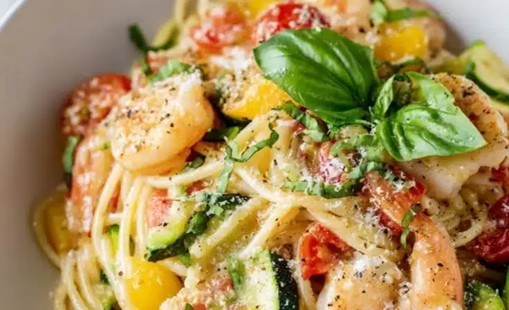 Shrimp Pasta Primavera